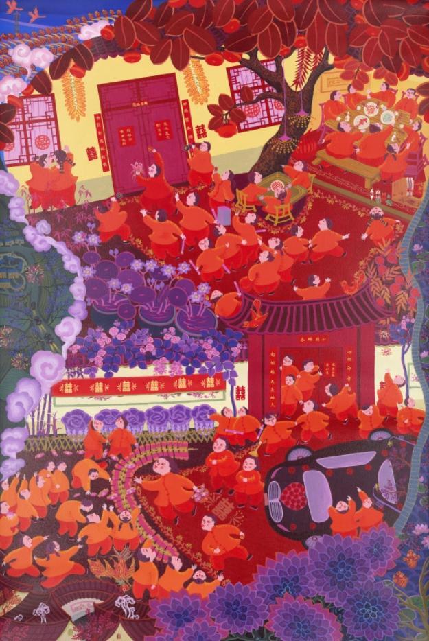 【網(wǎng)絡(luò)中國節(jié)·春節(jié)】新時代文明實(shí)踐·賞年畫過大年?