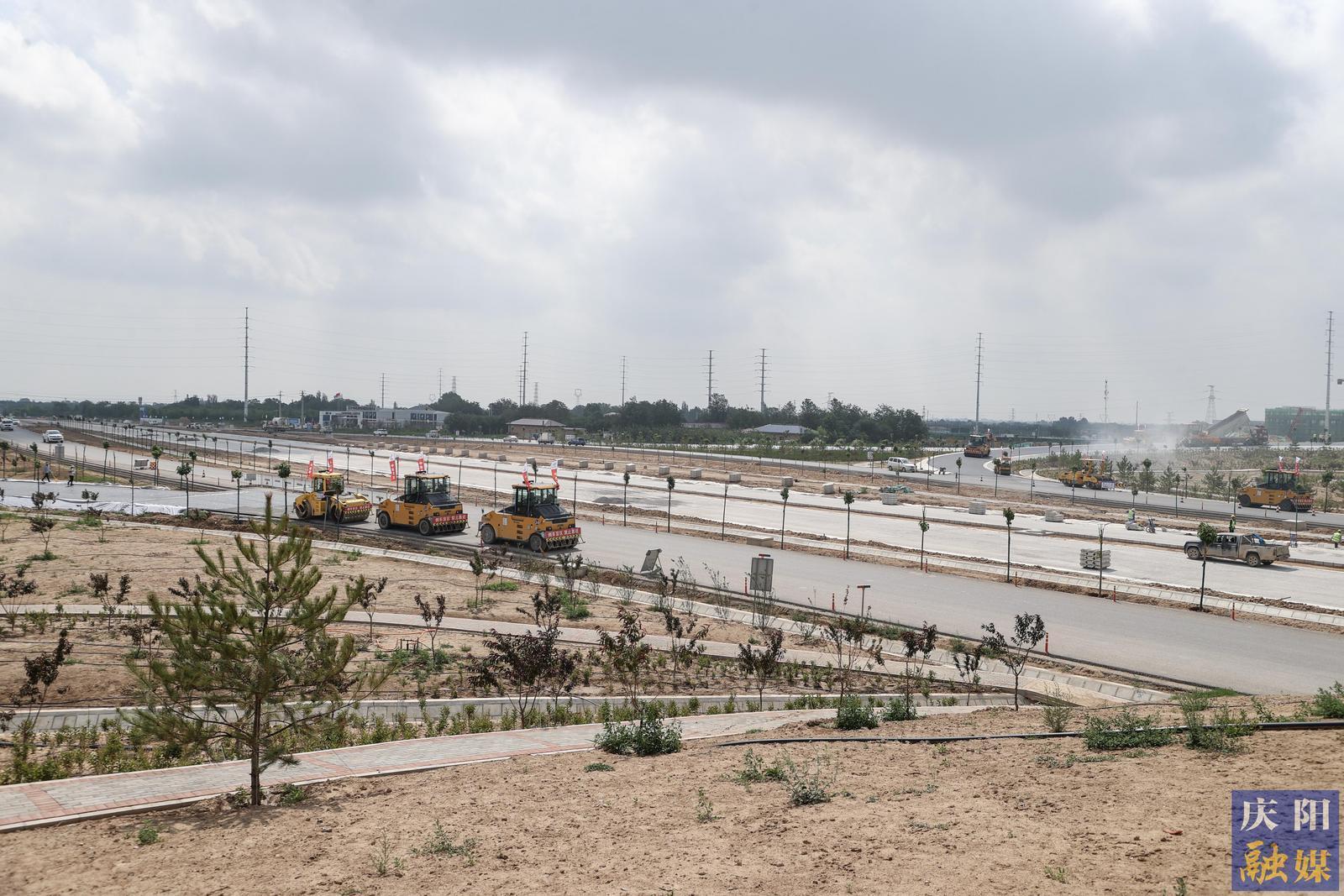 【攝影報道】慶陽G309線西峰東樞紐立交建設提速 預計年底竣工