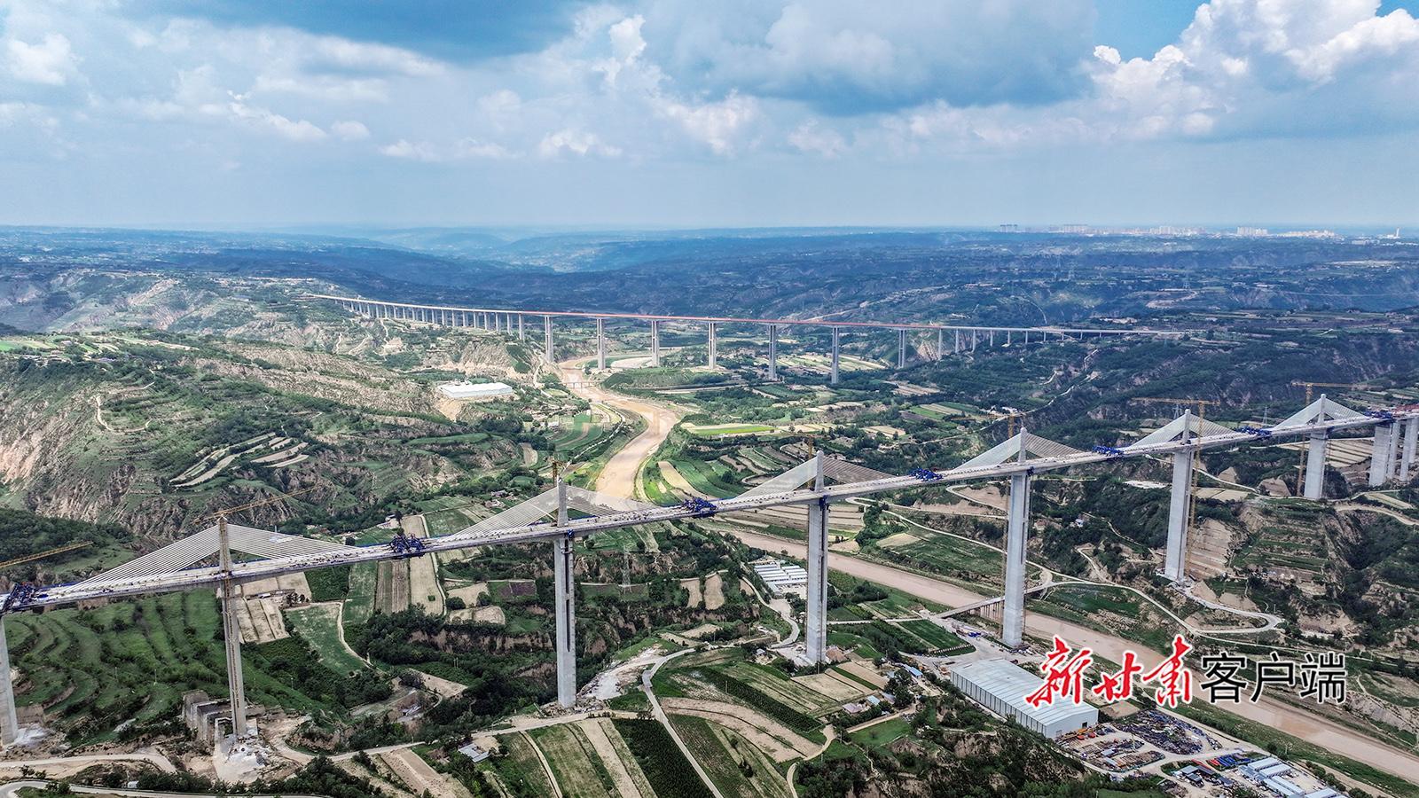 G309線馬蓮河特大橋建設(shè)進(jìn)入沖刺階段