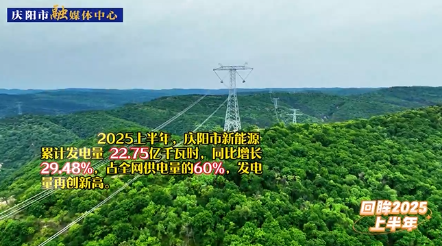 【回眸2025上半年】慶陽市新能源累計(jì)發(fā)電量再創(chuàng)新高
