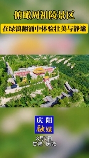 俯瞰周祖陵景區(qū)，在綠浪翻涌中體驗(yàn)壯美與靜謐