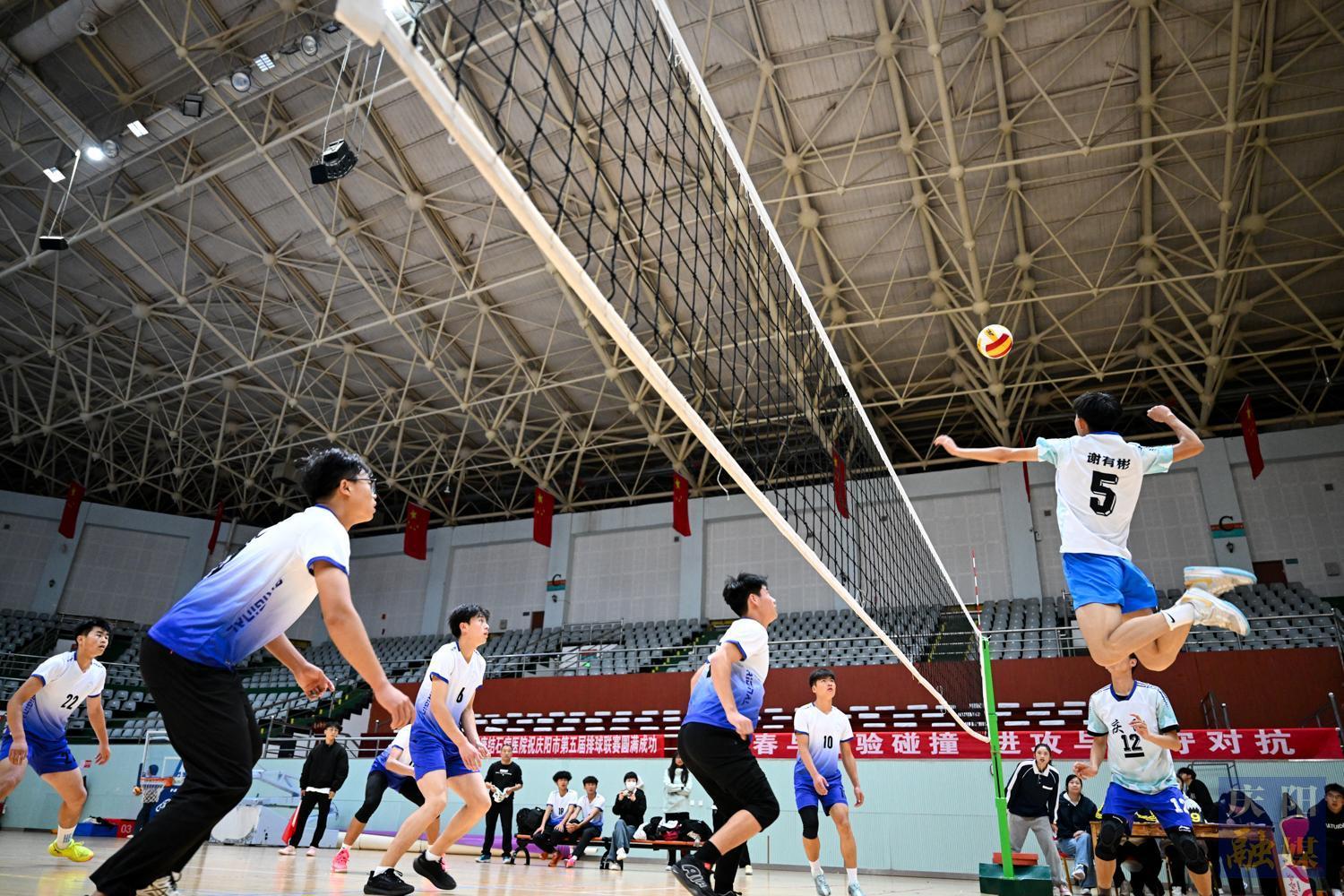 【攝影報(bào)道】慶陽市第五屆排球聯(lián)賽國慶期間火熱開賽